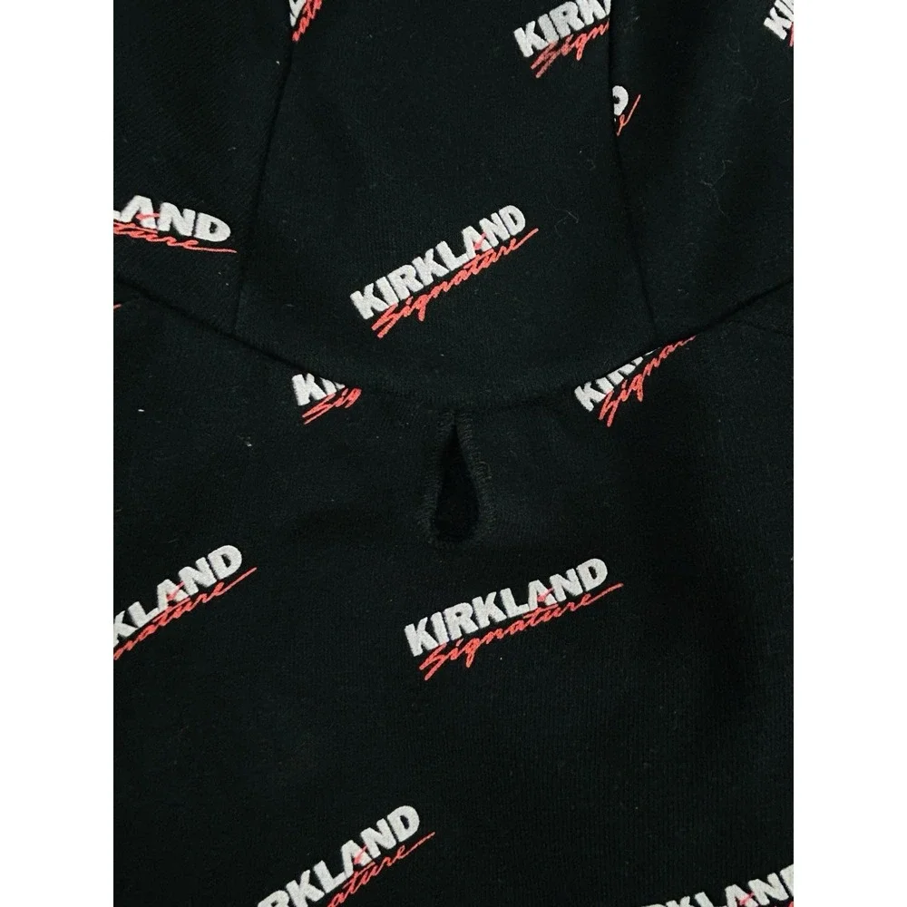 Costco Kirkland Signature Pet Logo Hoodie Black Size Large Dog 17